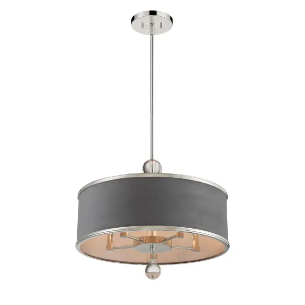 Luxour 5-Light Convertible Pendant in Polished Nickel - Image 8