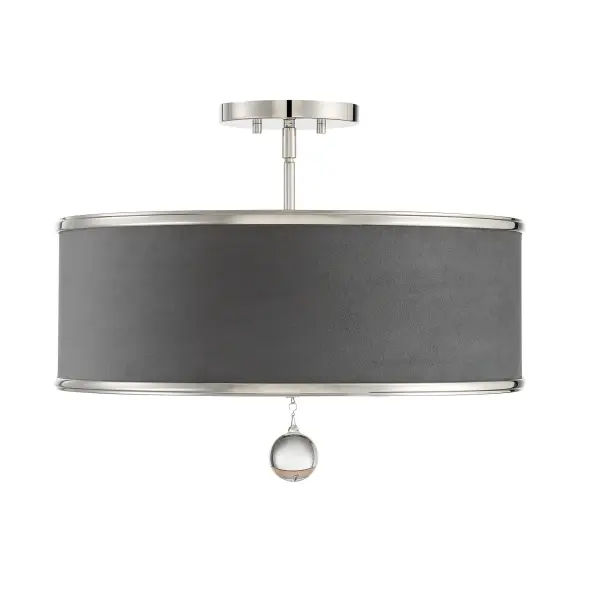 Luxour 5-Light Convertible Pendant in Polished Nickel - Image 9