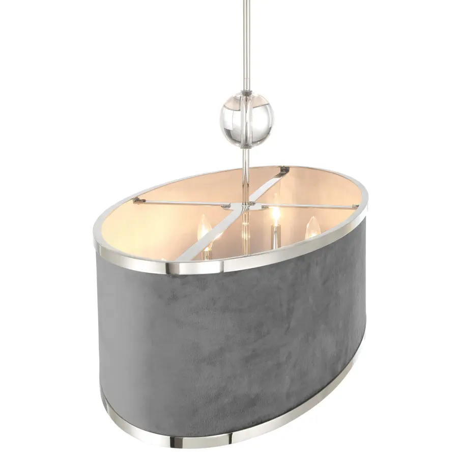 Luxour 6-Light Island Chandelier in Polished Nickel - Image 3