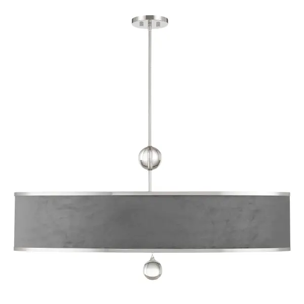 Luxour 6-Light Island Chandelier in Polished Nickel - Image 5