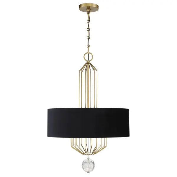 Grandeur 6-Light Pendant in Aged Antique Brass - Image 5