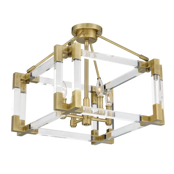 Prima Vista 4-Light Semi-Flush Ceiling Light - Image 1