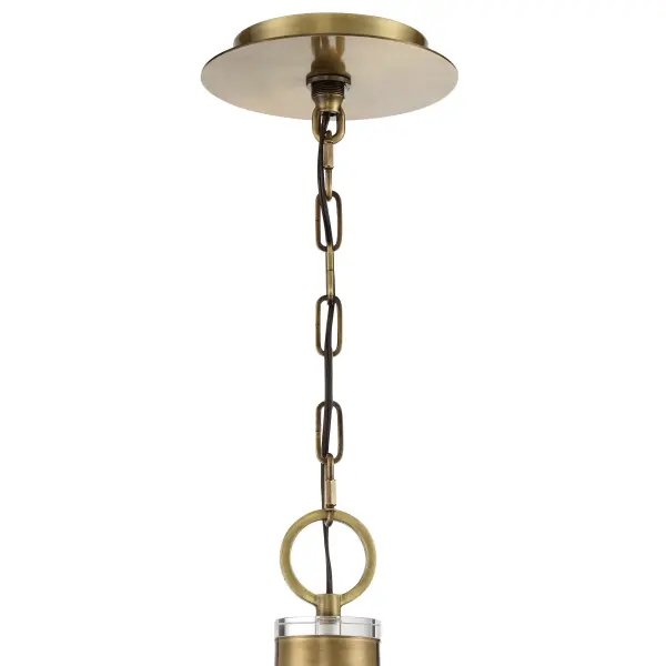Prima Vista 4-Light Pendant in Aged Antique Brass - Image 3