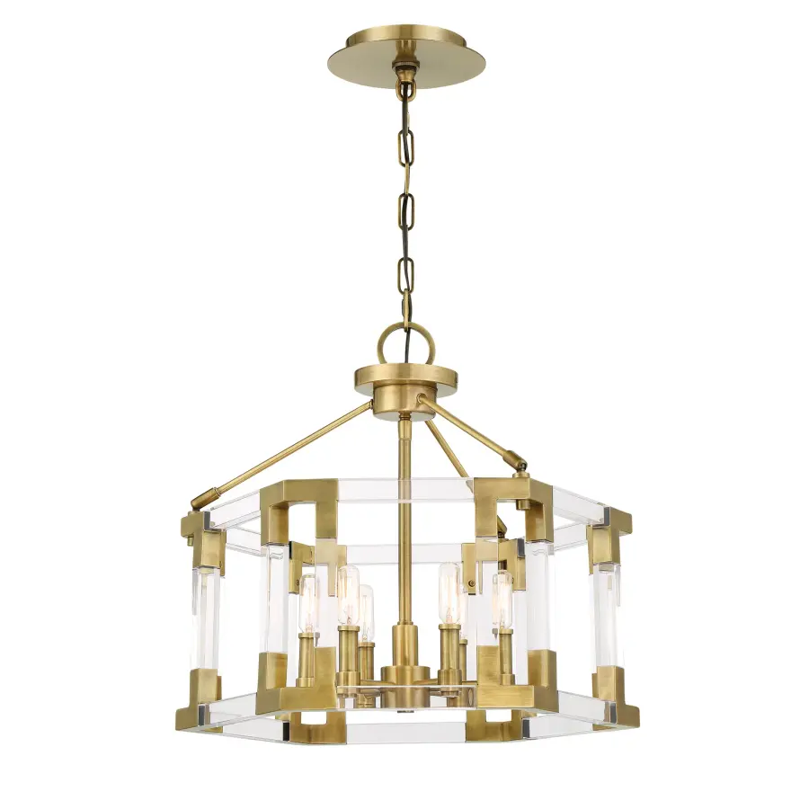 Prima Vista 6-Light Semi-Flush Mount Pendant - Image 1