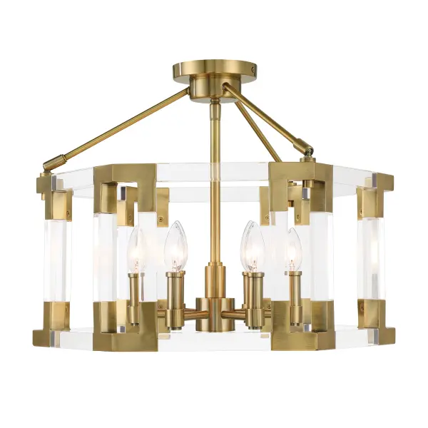 Prima Vista 6-Light Semi-Flush Mount Pendant - Image 4