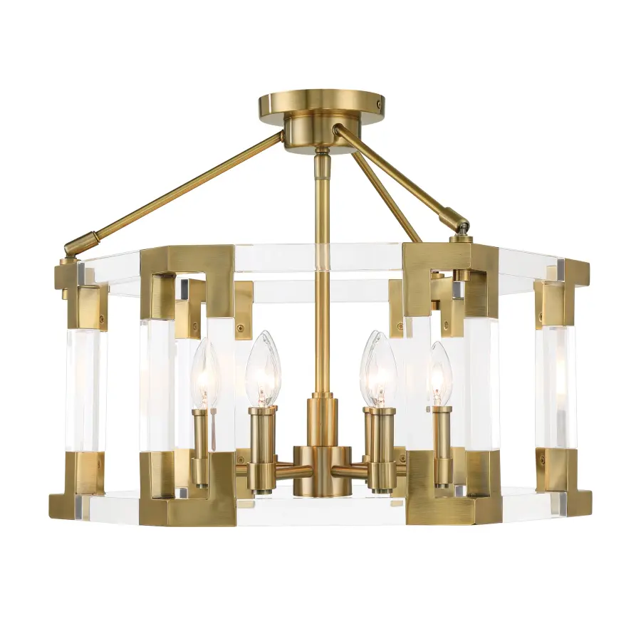 Prima Vista 6-Light Semi-Flush Mount Pendant - Image 4