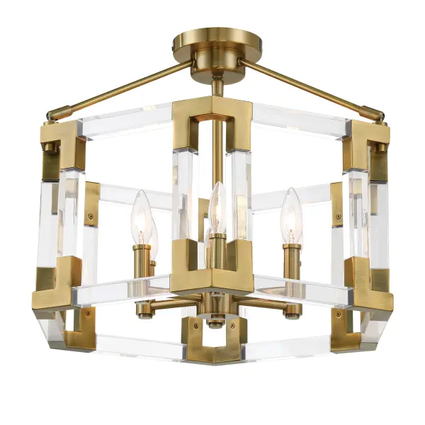 Prima Vista 6-Light Semi-Flush Mount Pendant - Image 7