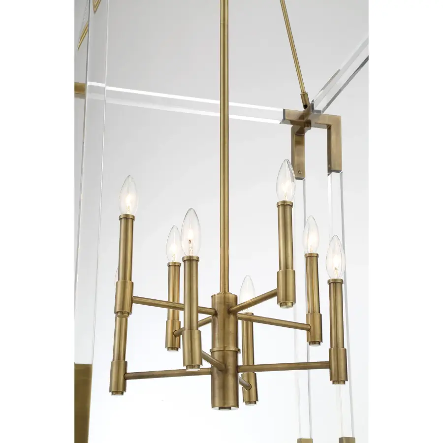 Prima Vista 8-Light Pendant in Aged Antique Brass - Image 2
