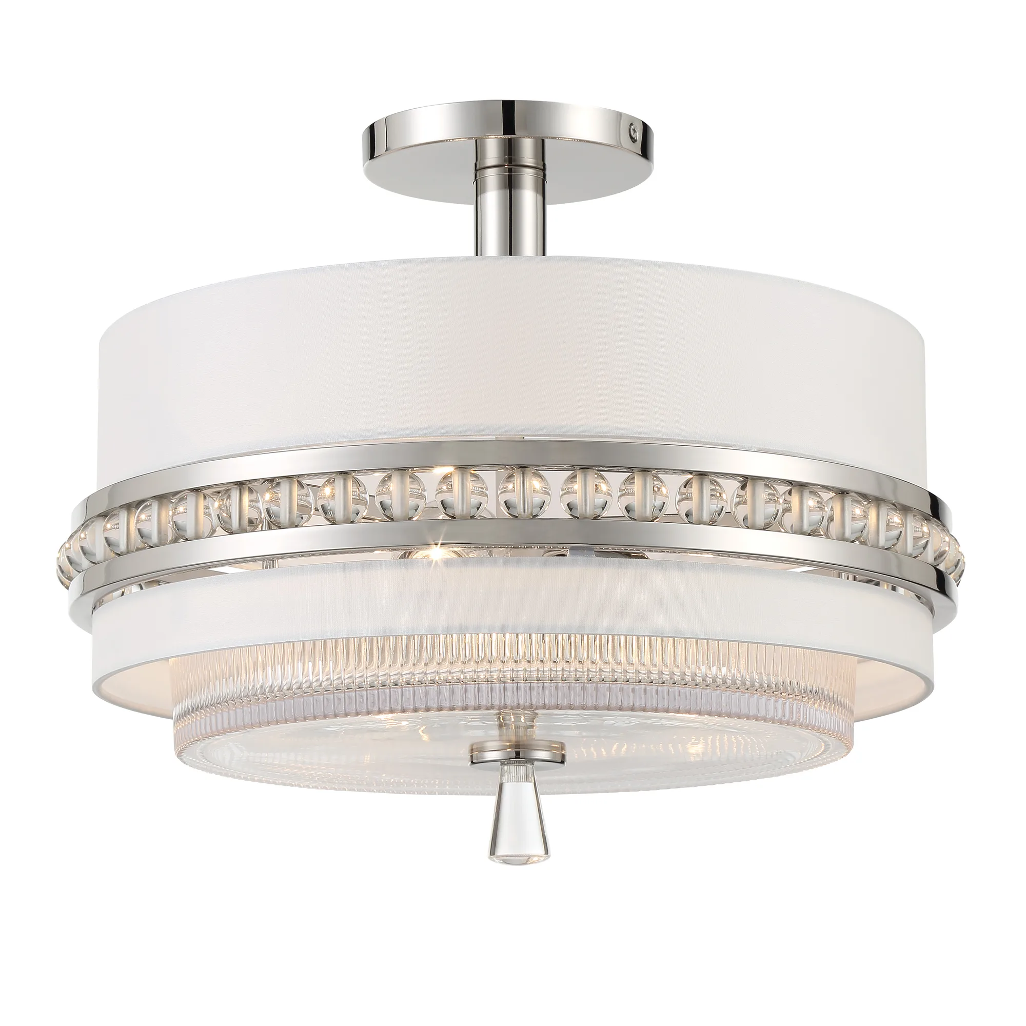 Sutton 3-Light Semi-Flush Pendant by Robin Baron