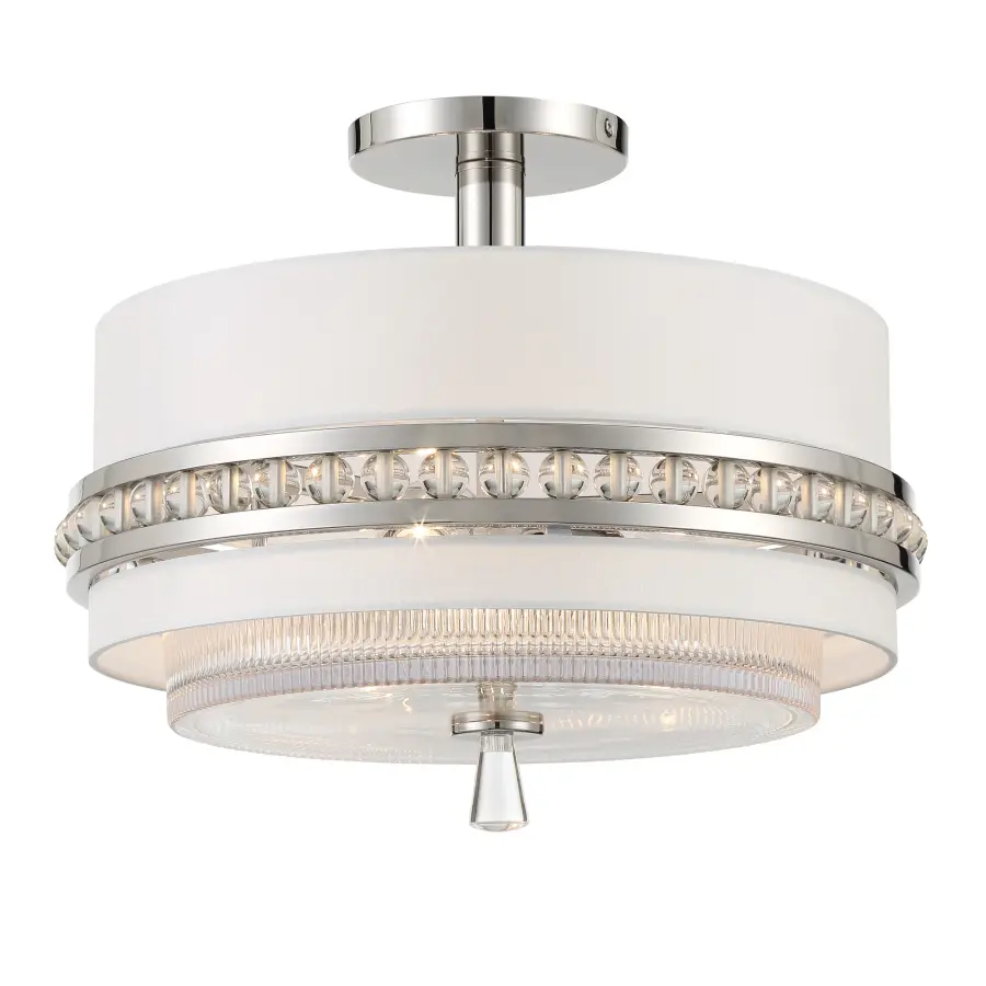 Sutton 3-Light Semi-Flush Pendant by Robin Baron - Image 1