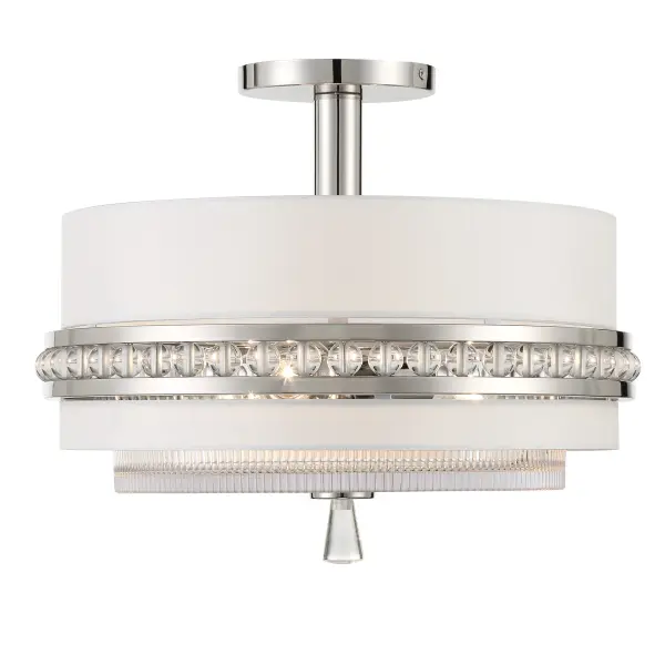 Sutton 3-Light Semi-Flush Pendant by Robin Baron - Image 8