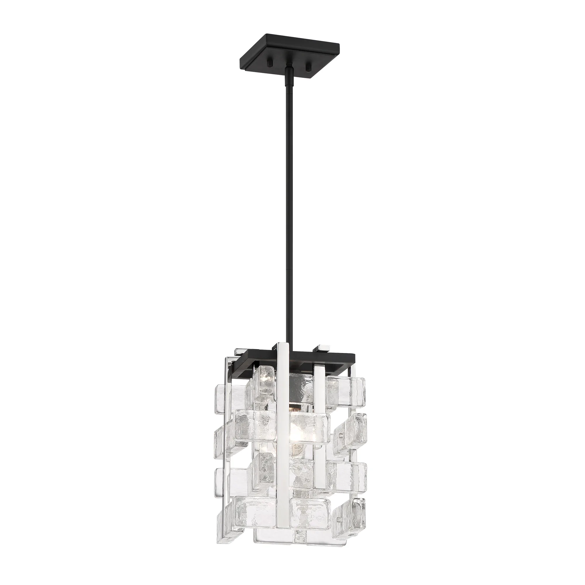 Painesdale 1-Light Mini Pendant in Sand Coal and Polished Nickel