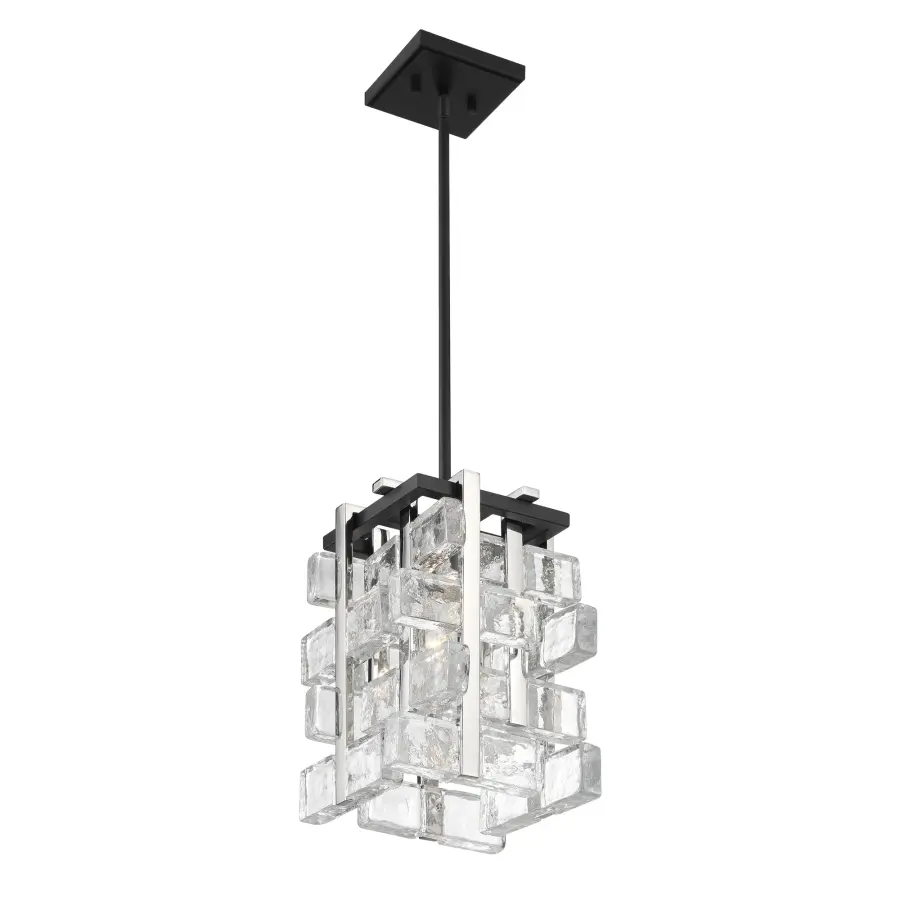 Painesdale 1-Light Mini Pendant in Sand Coal and Polished Nickel - Image 3