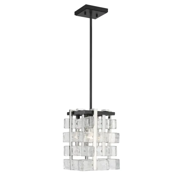 Painesdale 1-Light Mini Pendant in Sand Coal and Polished Nickel - Image 4