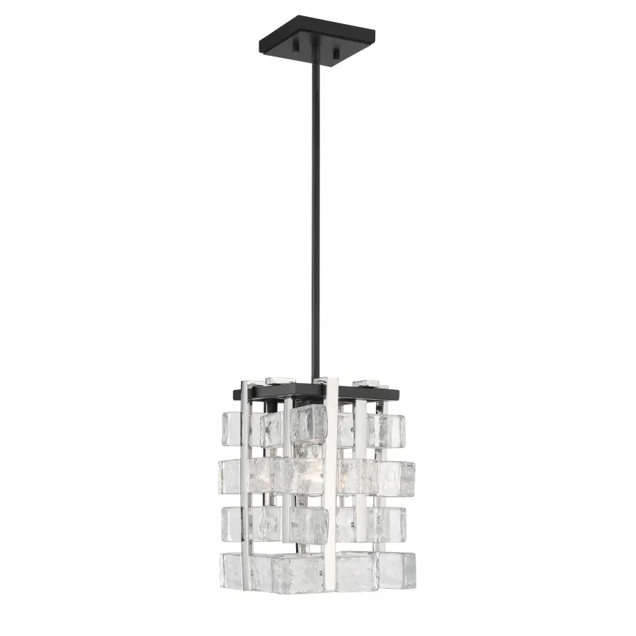Painesdale 1-Light Mini Pendant in Sand Coal and Polished Nickel - Image 4