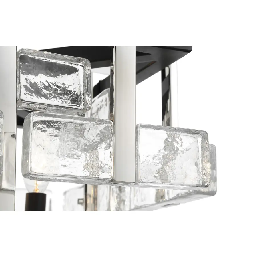 Painesdale 4-Light Semi Flush Mount in Sand Coal and Polished Nickel - Image 2