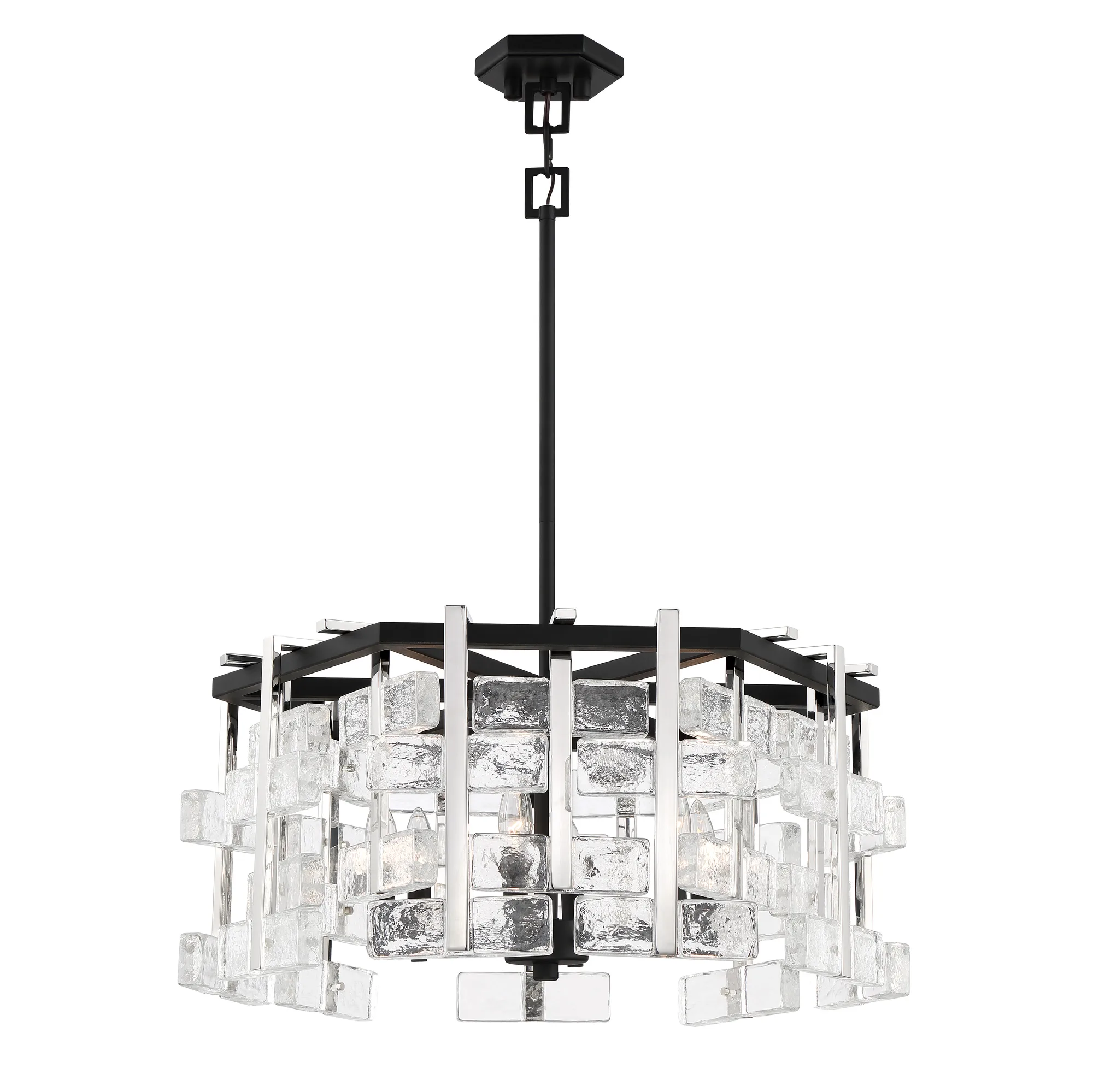 Painesdale 6-Light Pendant in Sand Coal and Polished Nickel