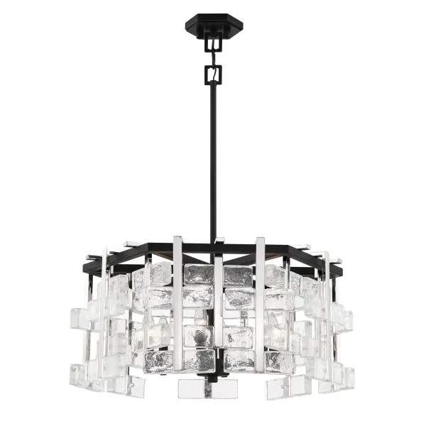Painesdale 6-Light Pendant in Sand Coal and Polished Nickel - Image 1
