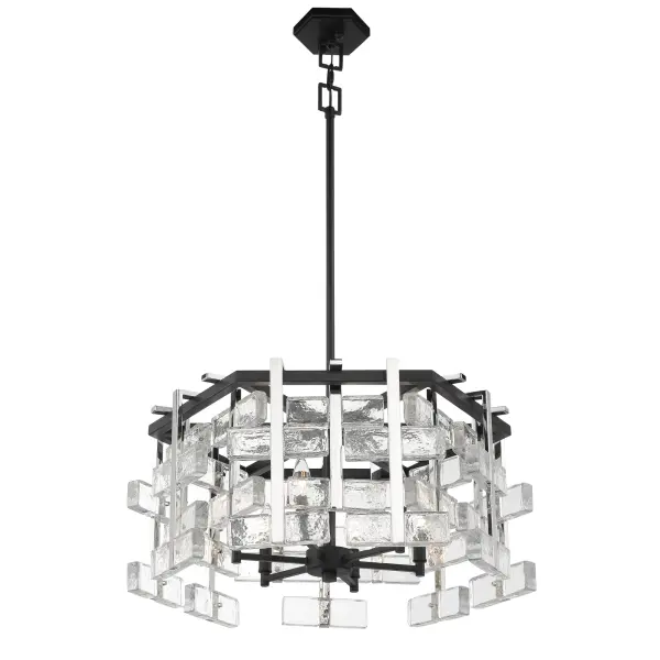 Painesdale 6-Light Pendant in Sand Coal and Polished Nickel - Image 4