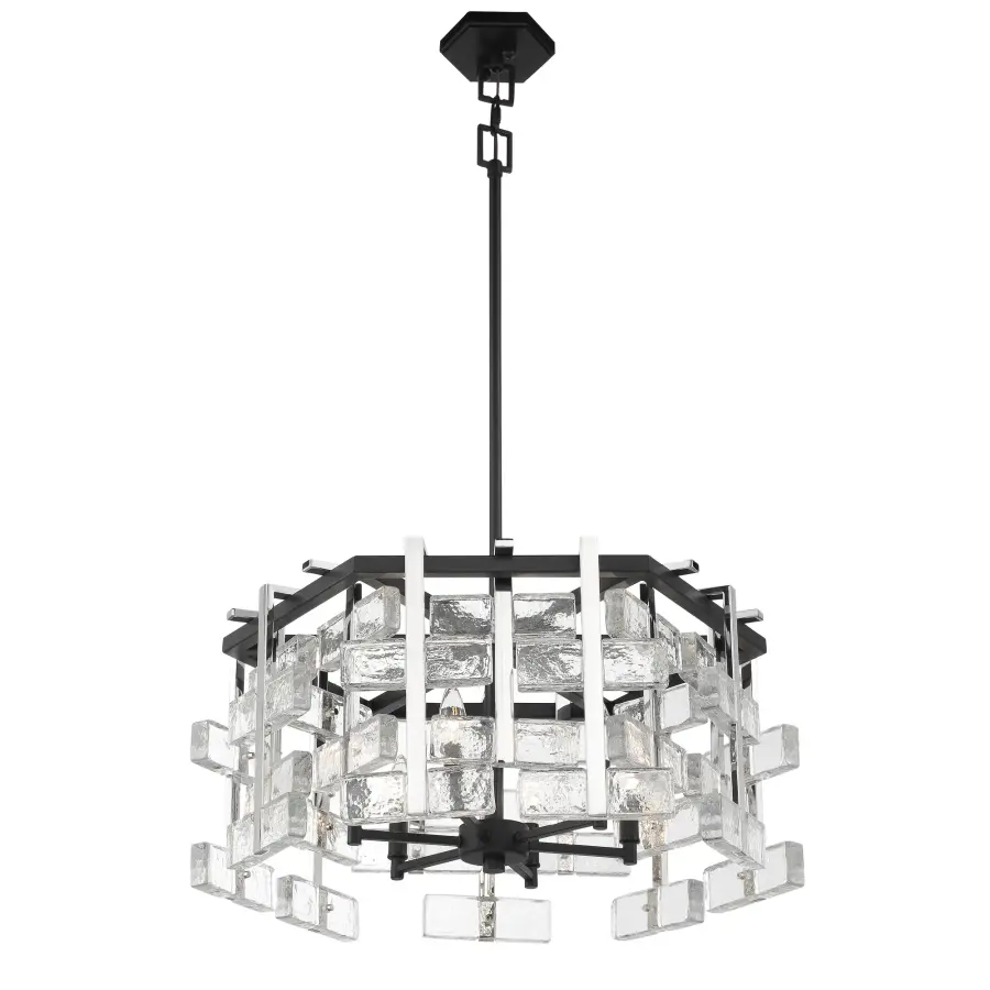 Painesdale 6-Light Pendant in Sand Coal and Polished Nickel - Image 4