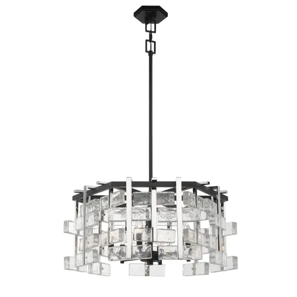 Painesdale 6-Light Pendant in Sand Coal and Polished Nickel - Image 5