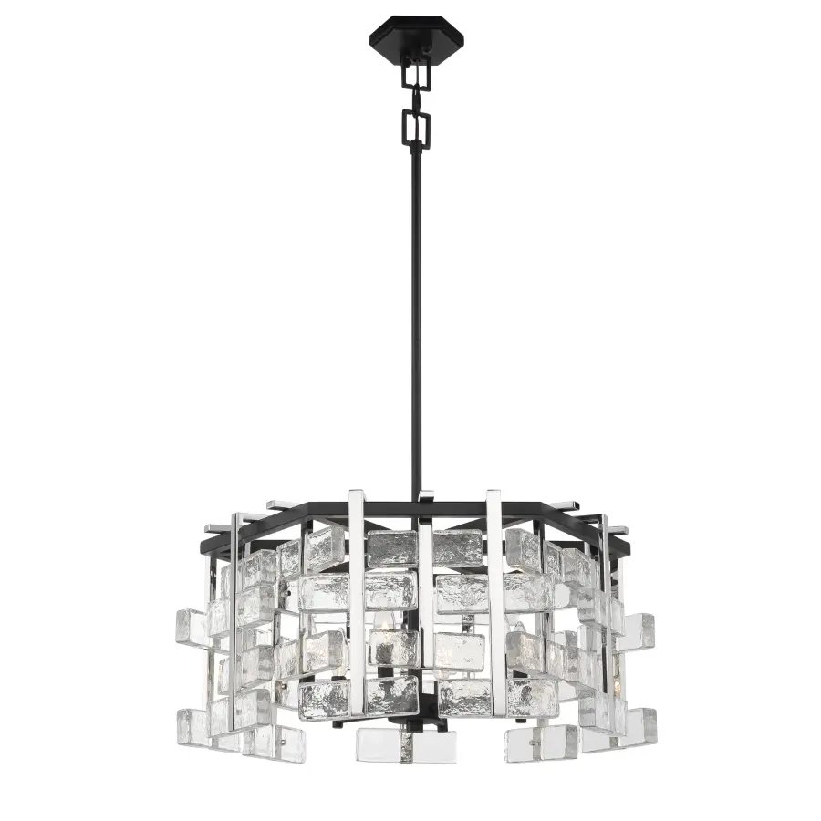 Painesdale 6-Light Pendant in Sand Coal and Polished Nickel - Image 5
