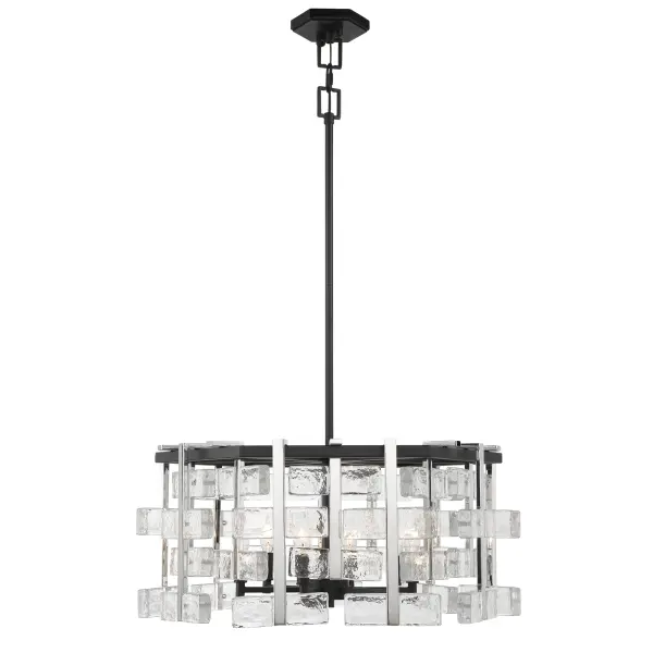 Painesdale 6-Light Pendant in Sand Coal and Polished Nickel - Image 6