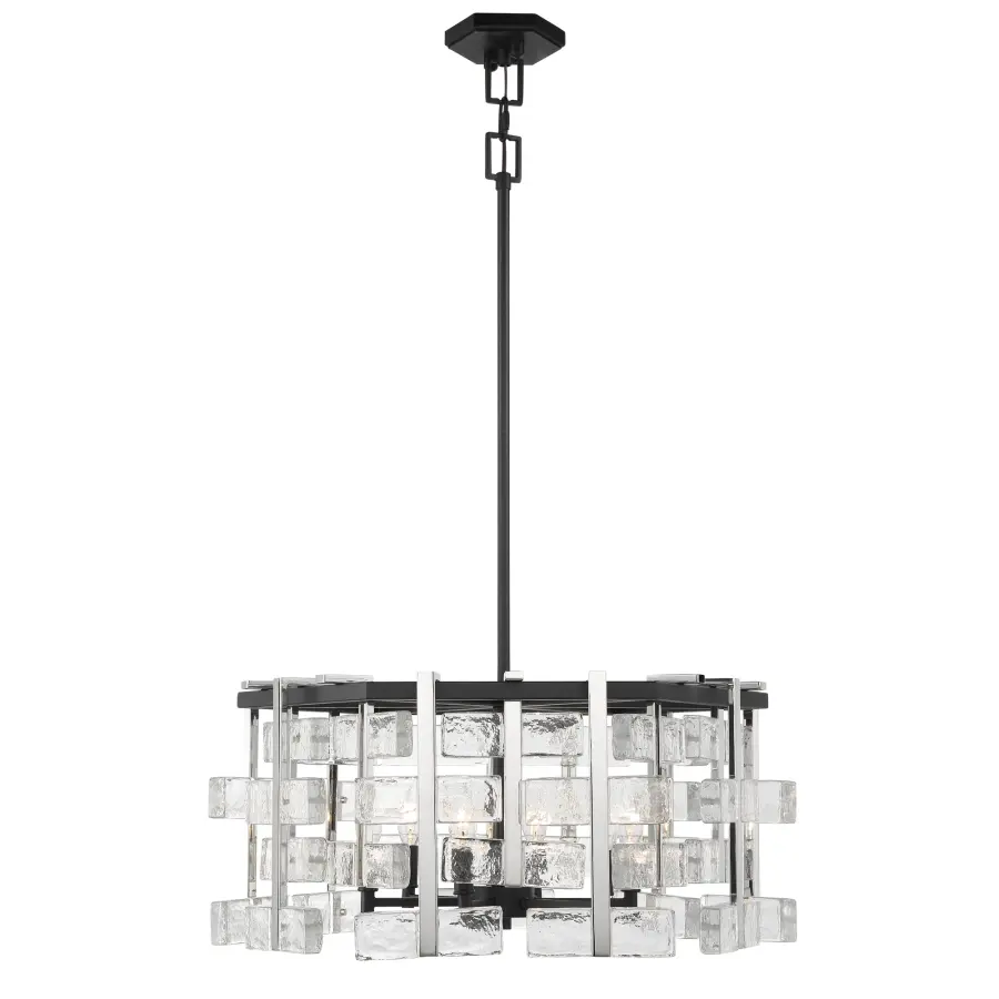 Painesdale 6-Light Pendant in Sand Coal and Polished Nickel - Image 6