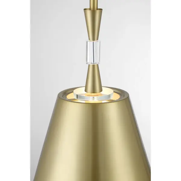 Baratti 1-Light Pendant with Wood and Crystal Accents - Image 4