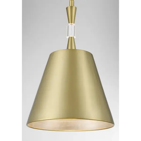Baratti 1-Light Pendant with Wood and Crystal Accents - Image 5