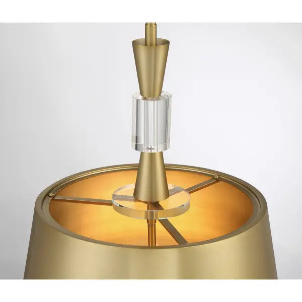 Baratti 3-Light Pendant with Wood and Crystal Accents - Image 4