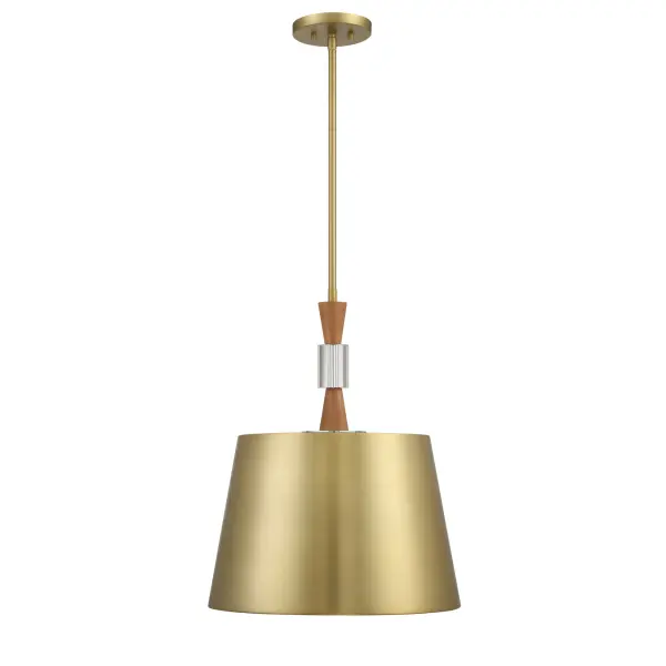Baratti 3-Light Pendant with Wood and Crystal Accents - Image 6