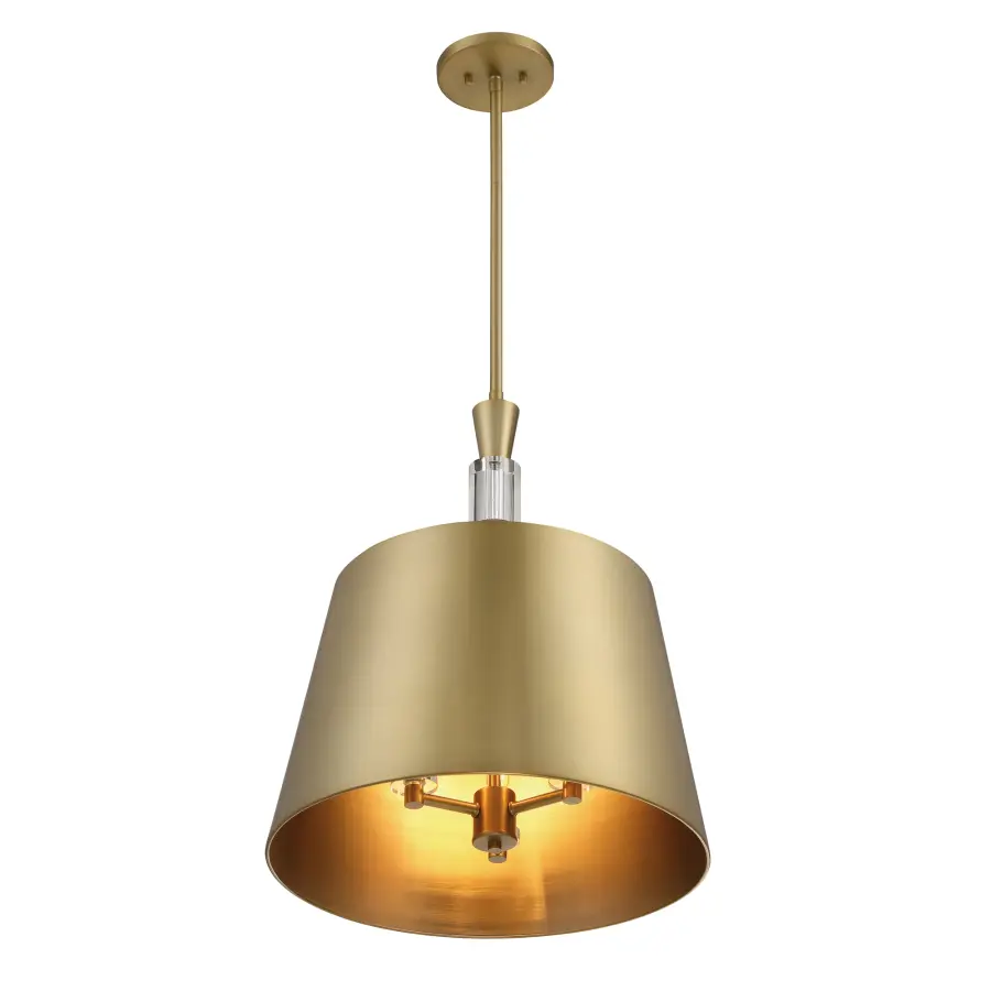 Baratti 3-Light Pendant with Wood and Crystal Accents - Image 8
