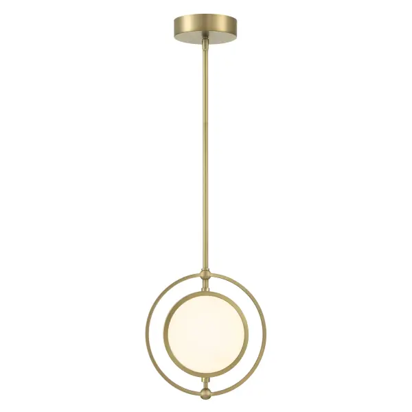 Spectr 1-Light LED Mini Pendant in Soft Brass - Image 6
