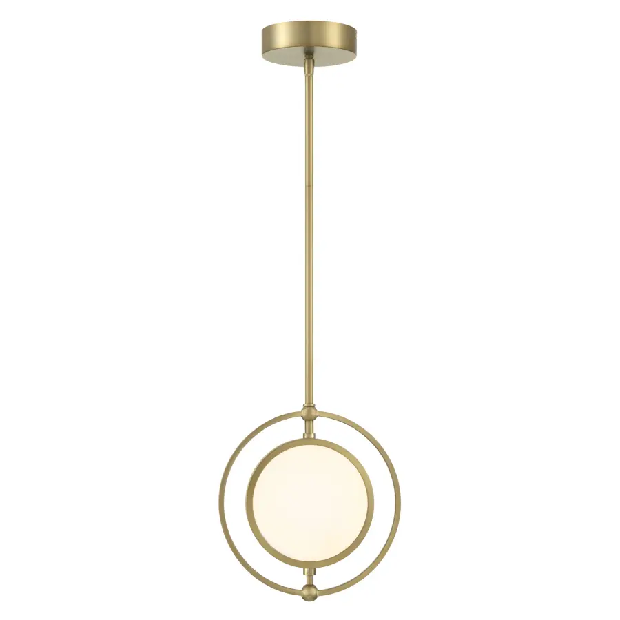 Spectr 1-Light LED Mini Pendant in Soft Brass - Image 6