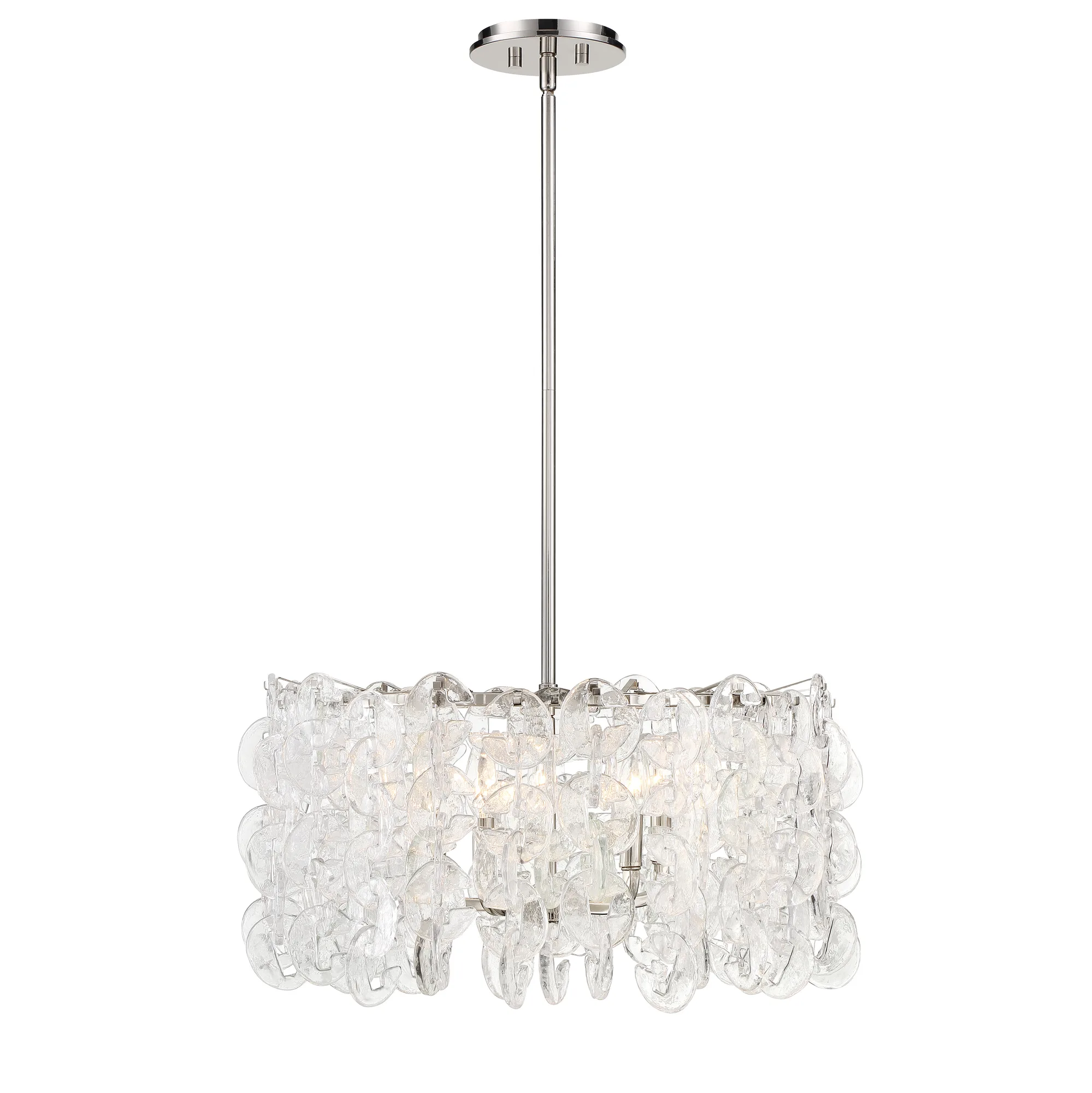 Taffinoe 5-Light Pendant in Polished Nickel