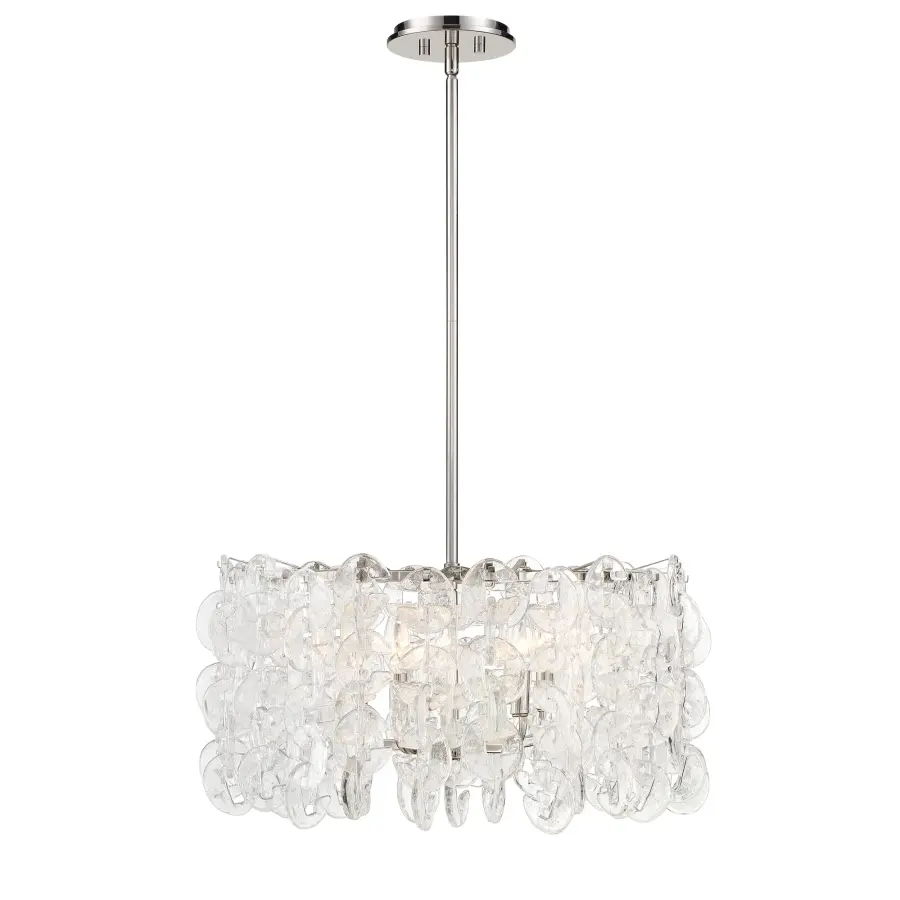 Taffinoe 5-Light Pendant in Polished Nickel