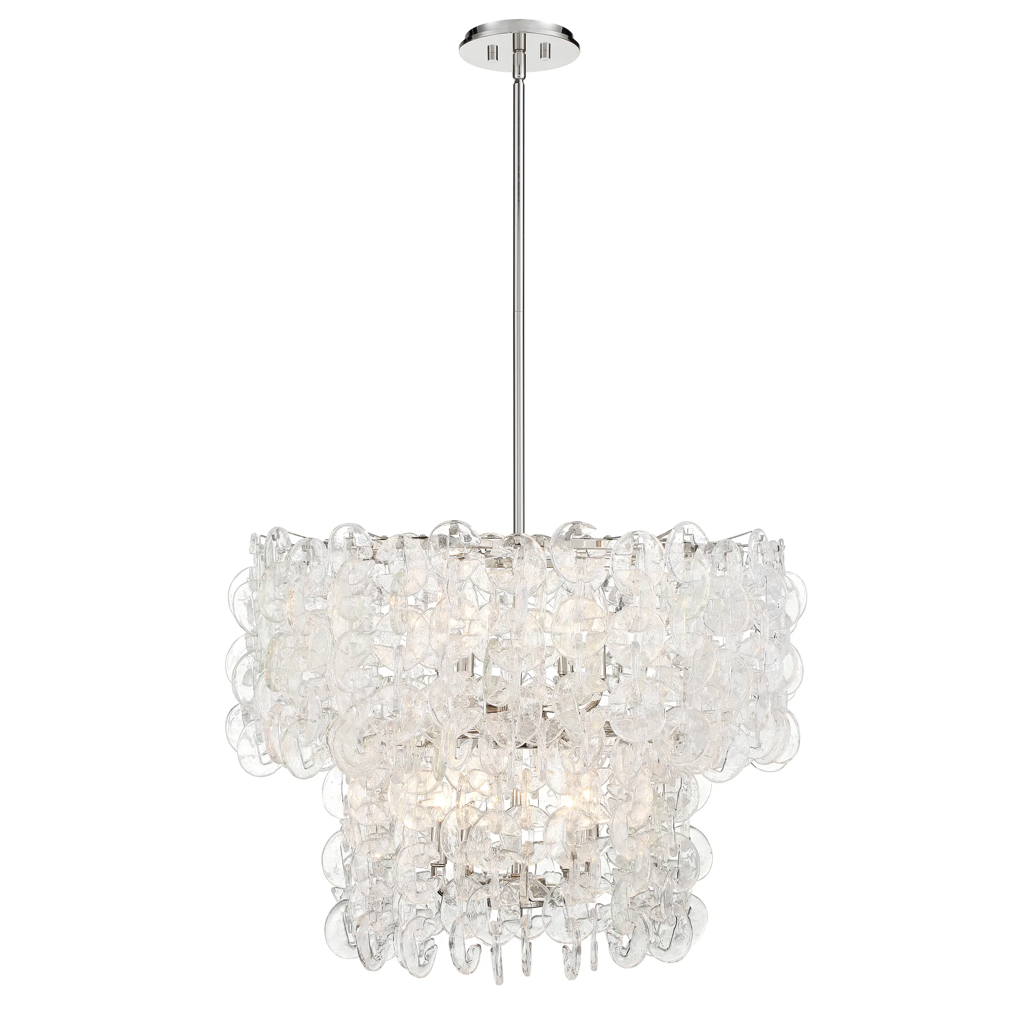 Taffinoe 8-Light Pendant in Polished Nickel