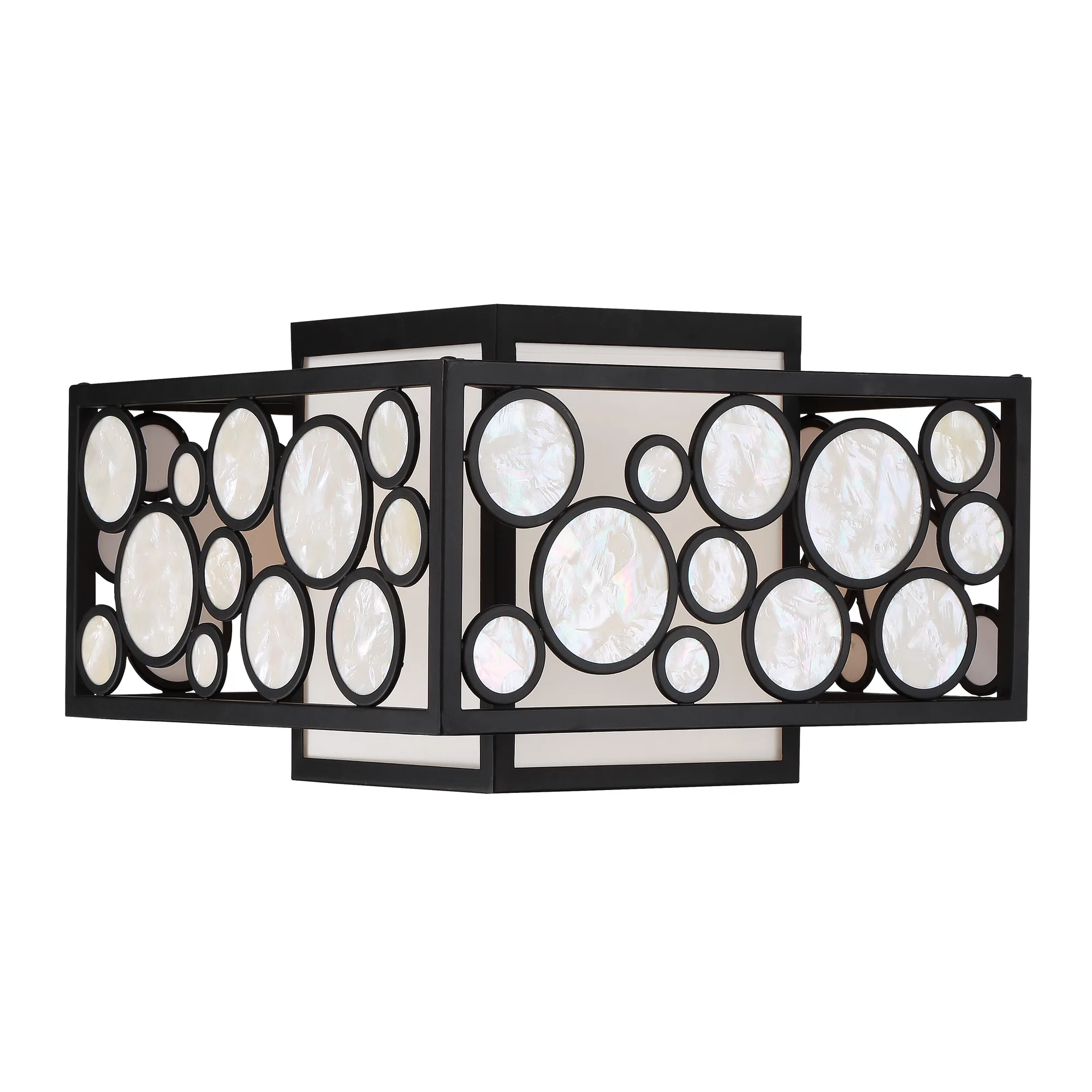 Mosaic 2-Light Flush Mount in Oil Rubbed Bronze