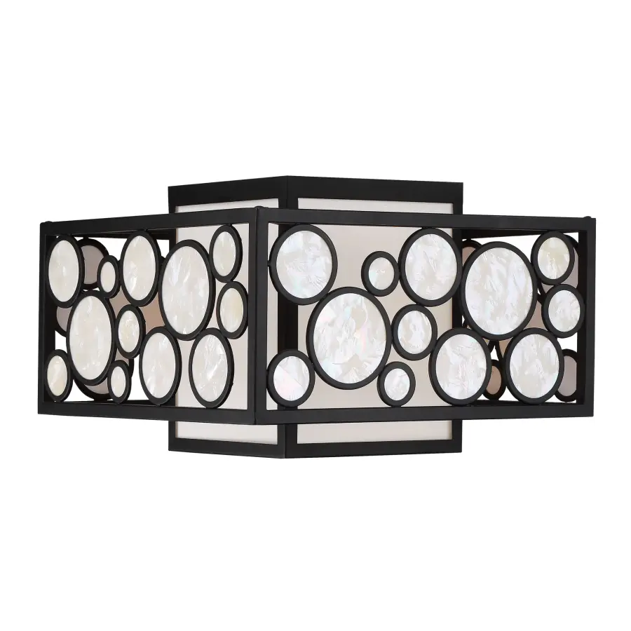 Mosaic 2-Light Flush Mount in Oil Rubbed Bronze - Image 1