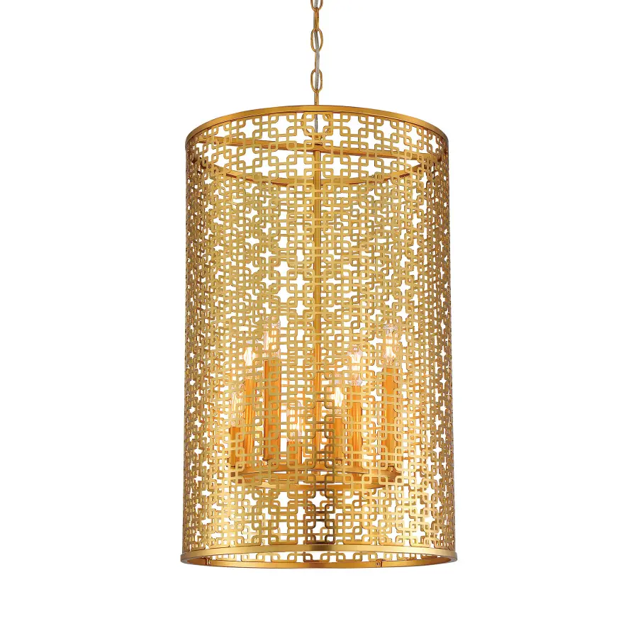 Blairmoor 8-Light Pendant in Honey Gold