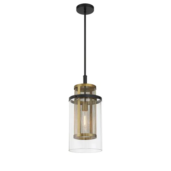 Designer Industrial Pendant with Mixed Metal Sophistication - Image 1