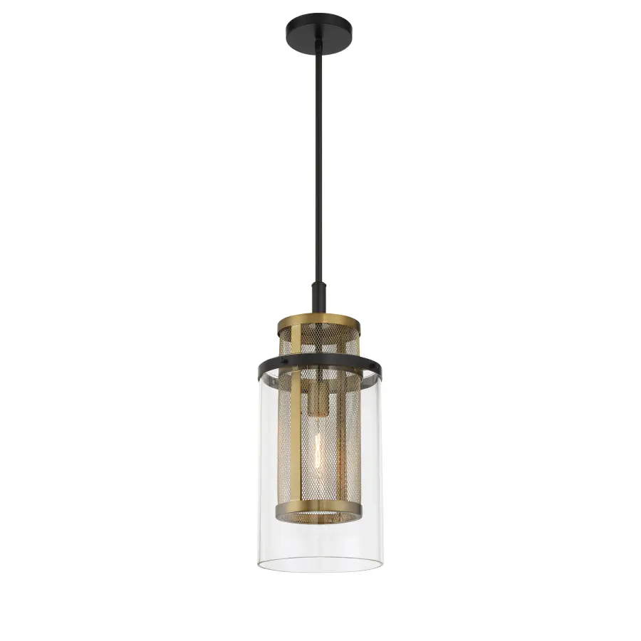 Designer Industrial Pendant with Mixed Metal Sophistication - Image 1