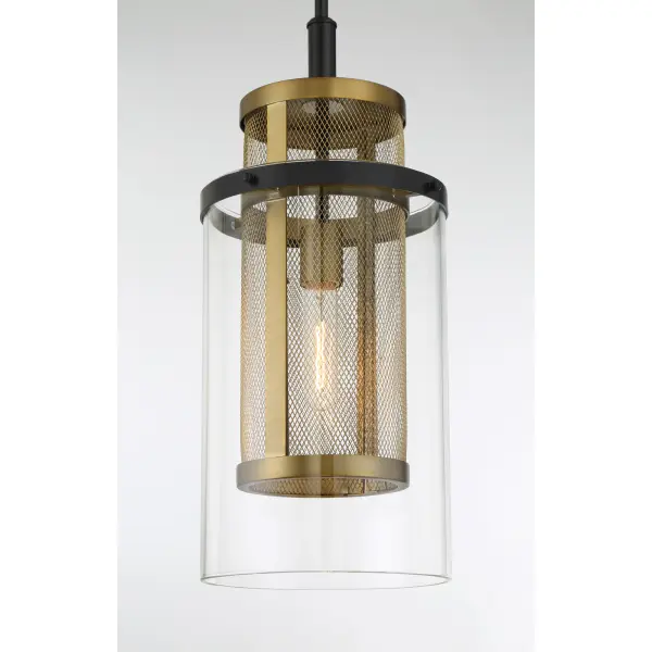 Designer Industrial Pendant with Mixed Metal Sophistication - Image 2