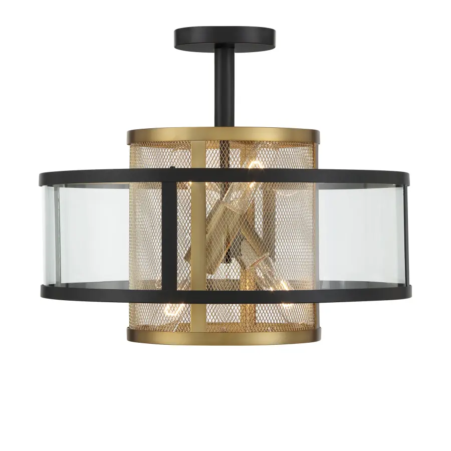 SoHo 4-Light Pendant & Semi-Flush by Robin Baron - Image 8