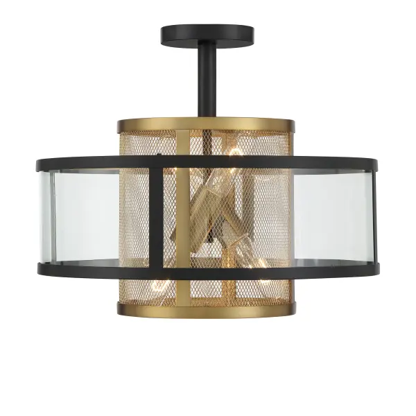 SoHo 4-Light Pendant & Semi-Flush by Robin Baron - Image 10