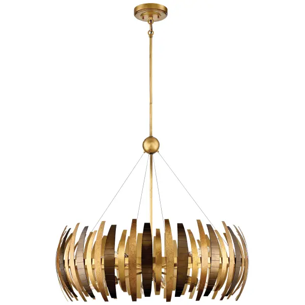 Manitou 8-Light Chandelier in Ardor Gold