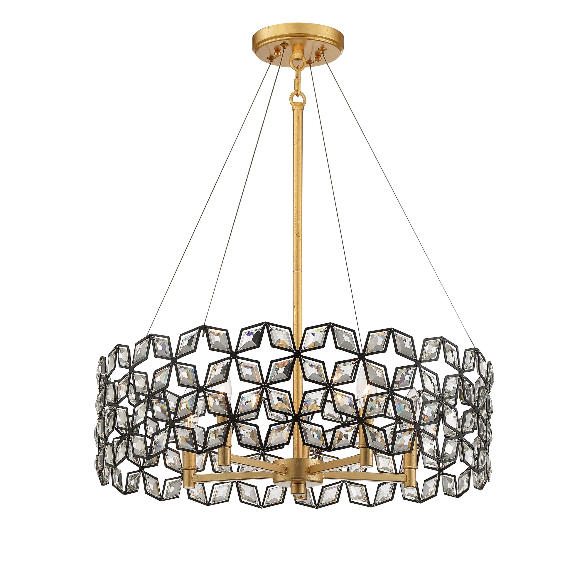 BrookCrest 5-Light Crystal Pendant