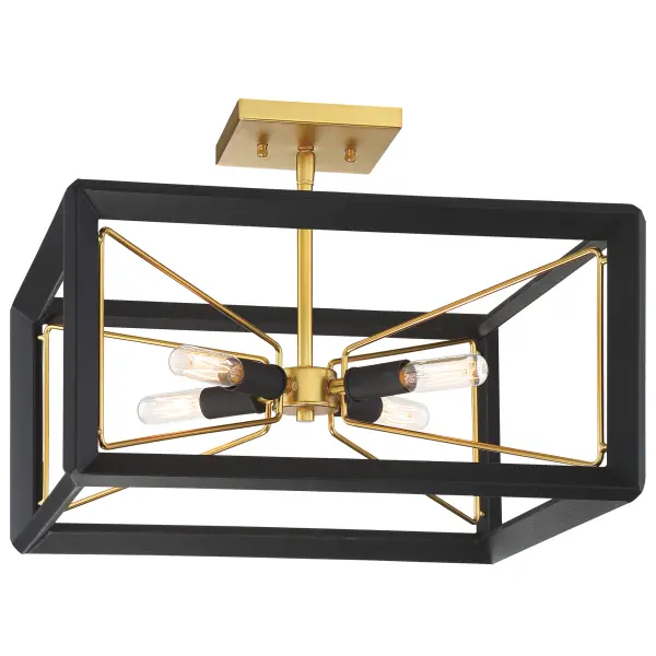 Sable Point 4-Light Semi-Flush Mount Ceiling Light