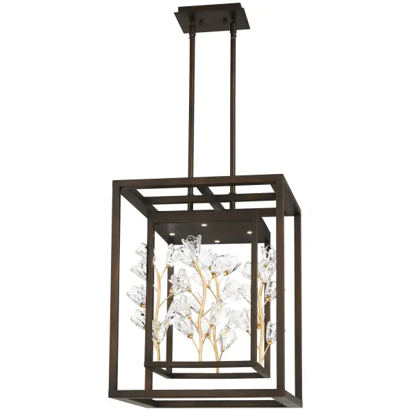 Elegant French-Inspired Pendant with Warm Metallic Finish - Image 1